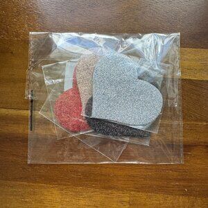 NEW Shein Disposable Heart Shaped Pasties Set of 4 Multicolored